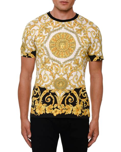 versace collar shirt free shipping|Versace graphic t shirts.